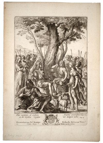 Meliboeus. Estado 3 de Wenceslaus Hollar